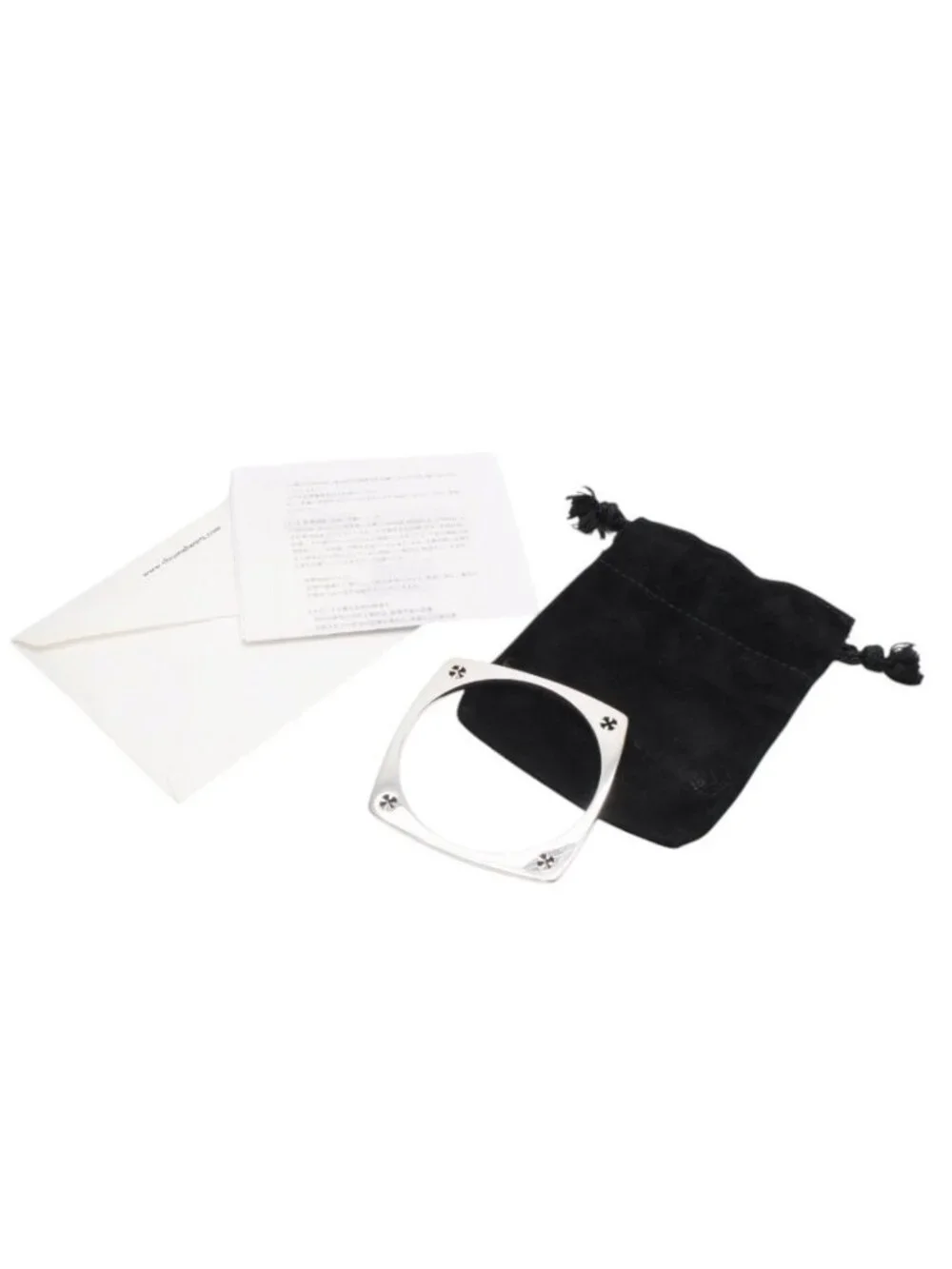 Chrome Hearts KH Square Kate Hudson Bangle CH Plus 925 Sterling Silver